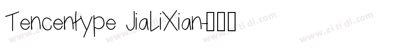 Tencentype JiaLiXian字体转换